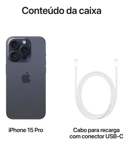 IPHONE 15 PRO 128GB - AZUL TITÂNIO